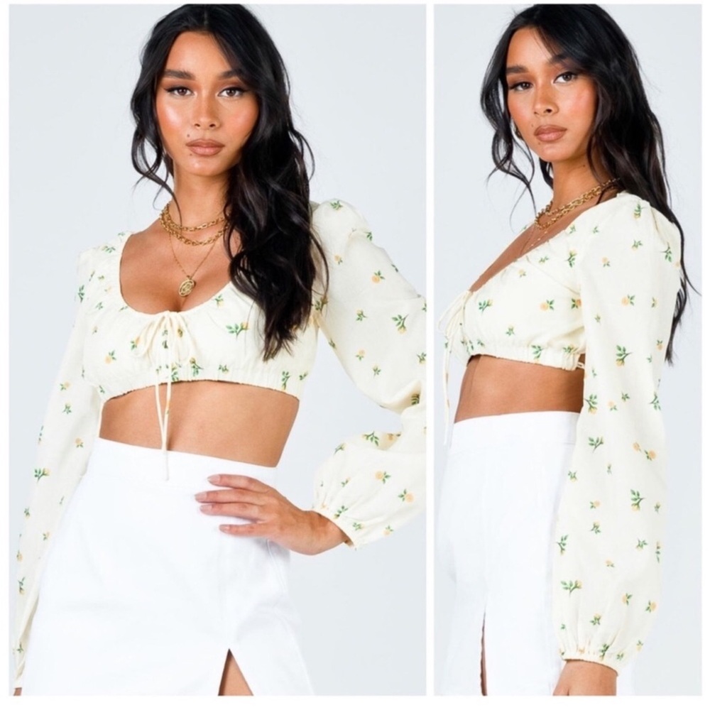 Princess Polly Violetta Top Yellow